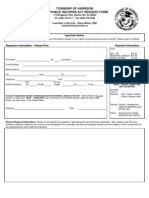 Harrison OPRA Form Request Form