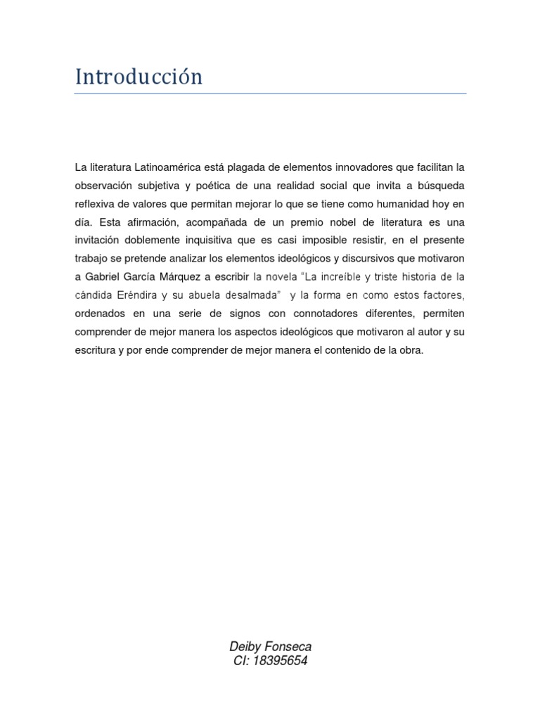 Descargar La Candida Erendira Y Su Abuela Desalmada Pdf Files