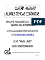 2013-9 CONVOCATORIA Alumnos CsEc - Juzgado de Faltas