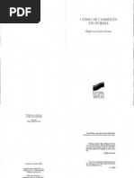 Ángel L. Luján Atienza - Cómo se comenta un poema (1999-Madrid. Edit. Síntesis) (by Thecastleofdreams)