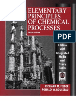 TEXTBOOK - Elementary Principles of Chemical Processes (3rd Edition) PDF