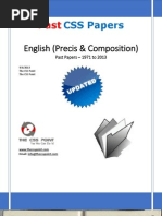 Download English Precis  Composition CSS Past Papers 1971 to 2013 Updated by The CSS Point SN166111433 doc pdf