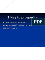 3 Key To Prosperity