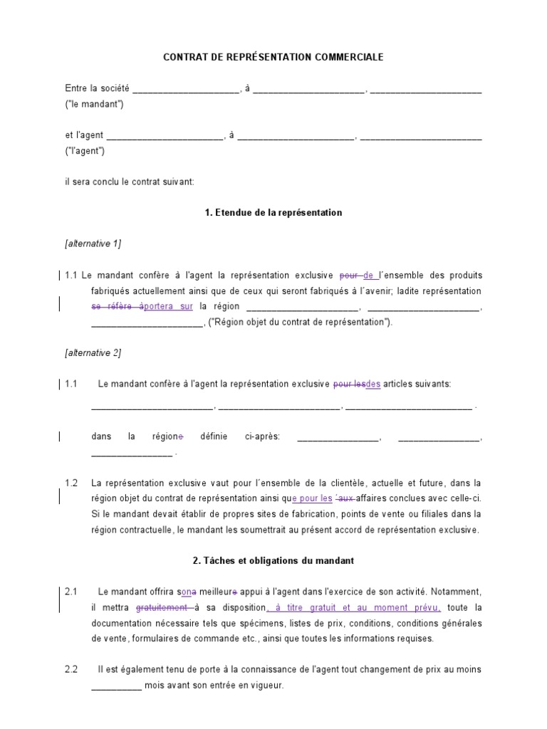 Modèle de contrat de représentation Commerciale.doc  Facture  Contrat