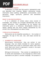 Dictionary Skills - Class Transprencies