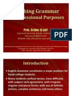 Teaching Grammar For Professional Purposes - PP