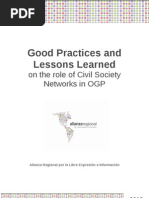 Download Good Practices in OGP- Networks Alianza Regional  Transparencia Internacional WBI Word Bank Institute by Alianza Regional por la Libre Expresin e Informacin SN166133201 doc pdf