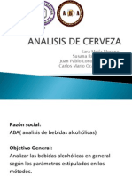 Analisis de Cerveza