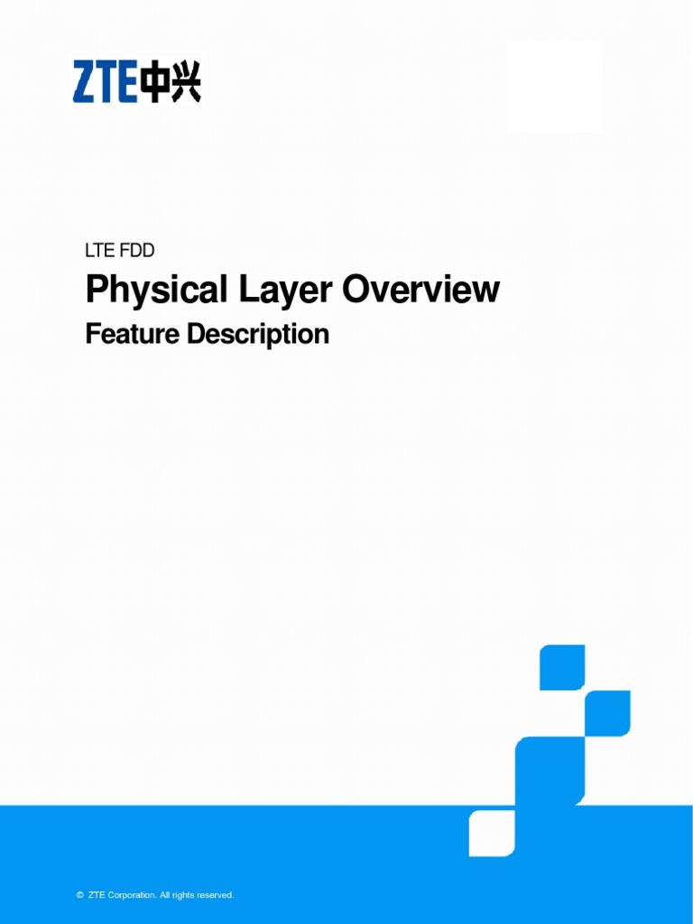 ZTE LTE FDD Physical Layer Overview Feature Description | PDF ...
