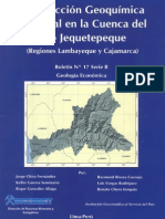 Boletin #017 - Prospeccion Geoquimica Regional de La Cuenca Del Rio Jequetepeque