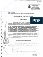 Informe explosivos del 12 de Marzo