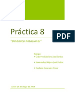 Practica 8. Dinamica Rotacional