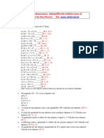 Equações Do 2° Grau - Diverso