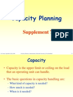 Capacity Planning Supplement 7: Evaluating Capacity Alternatives