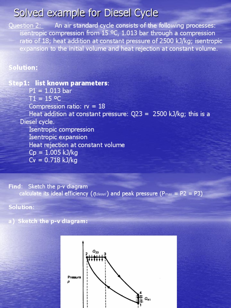 3 Diesel Engine Fundamentals (I) (Solved Example 2 and 3) PT PDF
