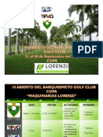Información importante acerca del III Abierto Del Barquisimeto golf club