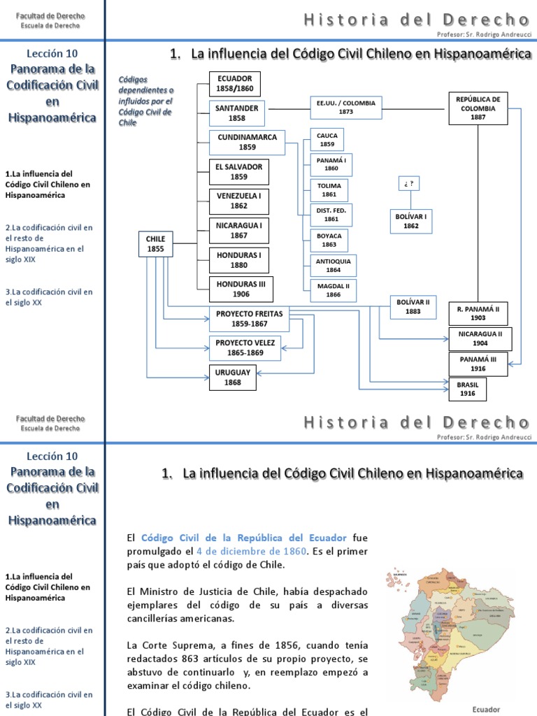 La Influencia Del Código de Bello en América2 | PDF | Chile ...