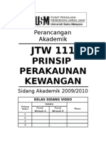 JTW111 - Perancangan Akademik 2009-10