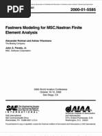 Fastners Modeling For MSC - Nastran Finite Element Analysis