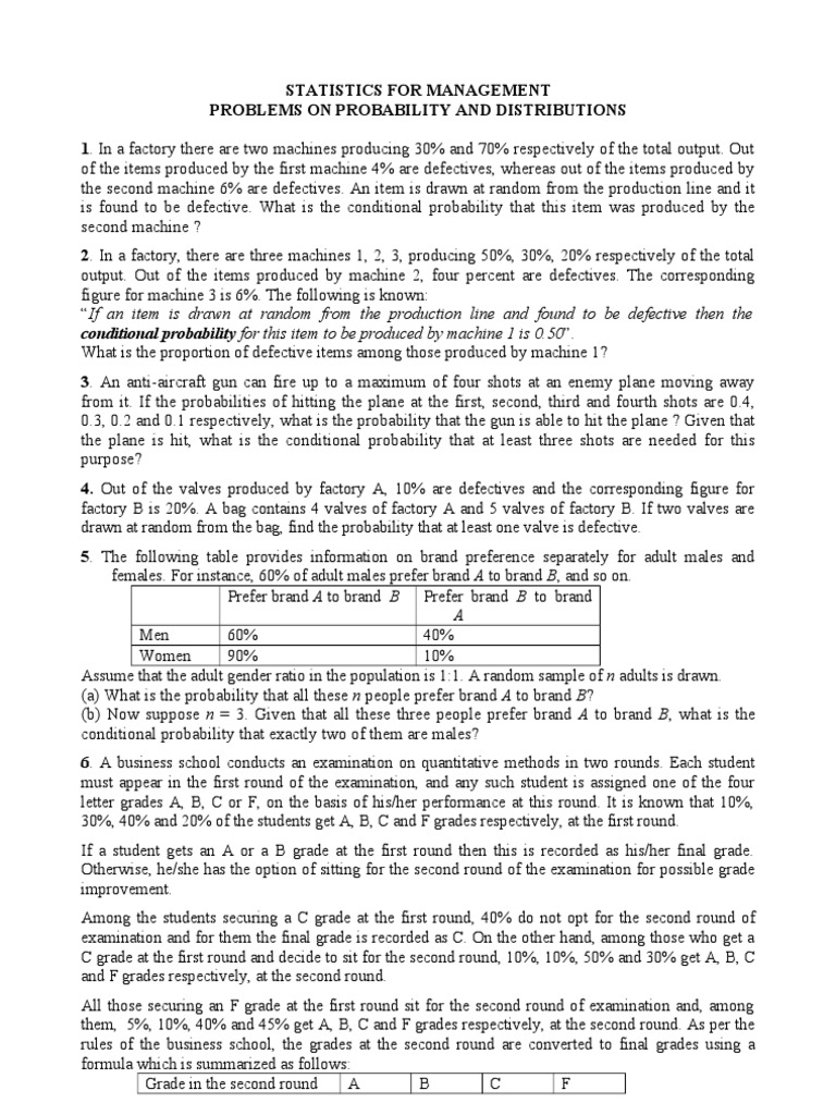 Problems With Solution Key | PDF | Expected Value | Probability ...