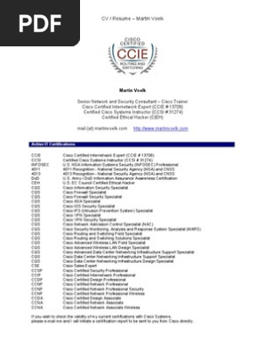 CV Martin Voelk
