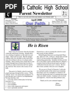 April 2008 Newsletter