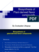 Biosynthesis of Plant Derived Flavour