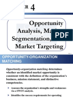 Opportunity Analysis, Market Segmentation, and Market Targeting