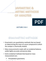 Chapter 9 & 10 Chamistry - Gravimetric Analysis & Volumetric Analysis
