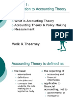 Introduction To Accounting Theory