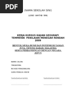 Kajian Geografi Tempatan: Bentuk Muka Bumi Dan Potensi Di Taman Juta, Tenom, Sabah.