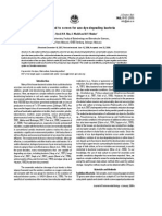 A Simple Method to Screen for Azo-dye Degrading Bacteria