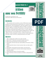 Plant Nutrition and Soil Fertility 2: Nutrient Management Module No. 2