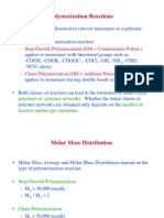 Polymerization Reactions: - Step-Growth Polymerization (Old Condensation Polym.)