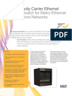 Core Switch For Metro Ethernet Backbone Networks: High Capacity Carrier Ethernet