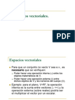 Espacios Vectoriales