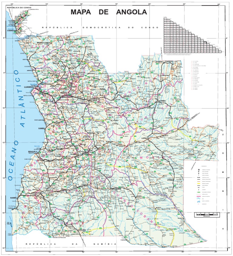 Map Angola | PDF | Angola