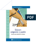 Educar - Exigencia y Pasion - Jorge Bergoglio