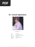 C Sharp Console Applications