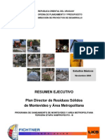 05a-Plan Director de Residuos Sólidos de Montevideo y Area Metropolitana - Resumen - Ejecutivo - Nov. 2004