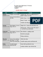 Day Homework Lessons: Week 5 - Essential Question: What Is Science? Objectives: What Is Scientific Inquiry?