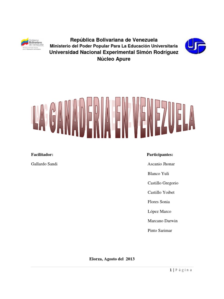 Situación Actual de la Ganadería en Venezuela | PDF | Vacas | Carne