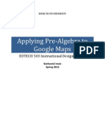 Nathaniel Irwin - Instructional Design Project (Applying Pre-Algebra To Google Maps)