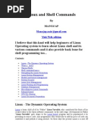 Download Linux and Shell Commands by MANOJ SN16628604 doc pdf