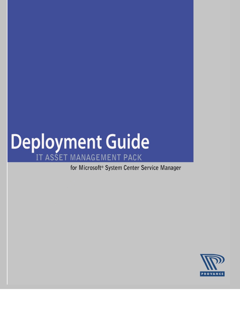 Deployment Guide - Provance IT Asset Management Pack PDF | PDF | Itil ...