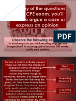 Opinion Paragraphs