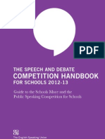 Speech and Debate Handbook 2012 13