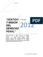 Sentido y Mision Del Derecho Penal