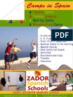 Poster For Summer Camps For Teenager in Alicante Spain