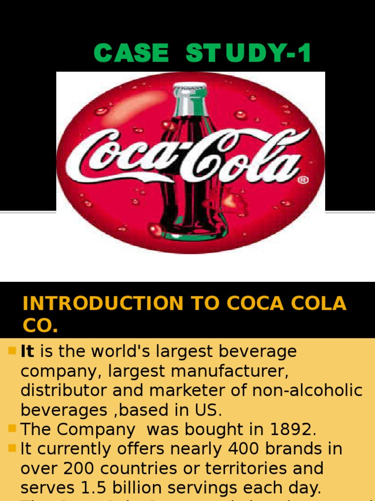 the coca cola case study